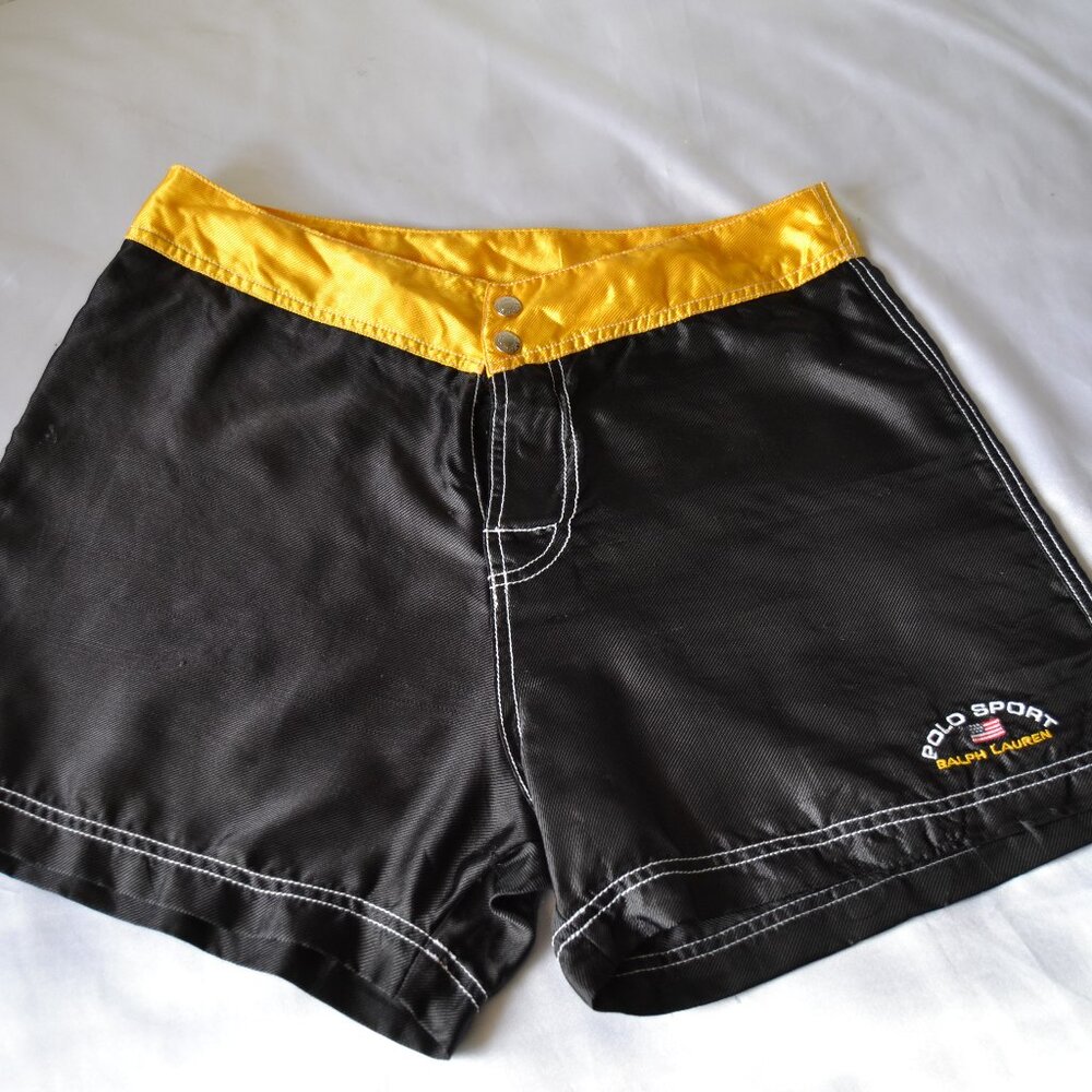VINTAGE POLO SPORT BY RL MEN'S SWIM TRUNK- pre-owned, size 34 waist.$20